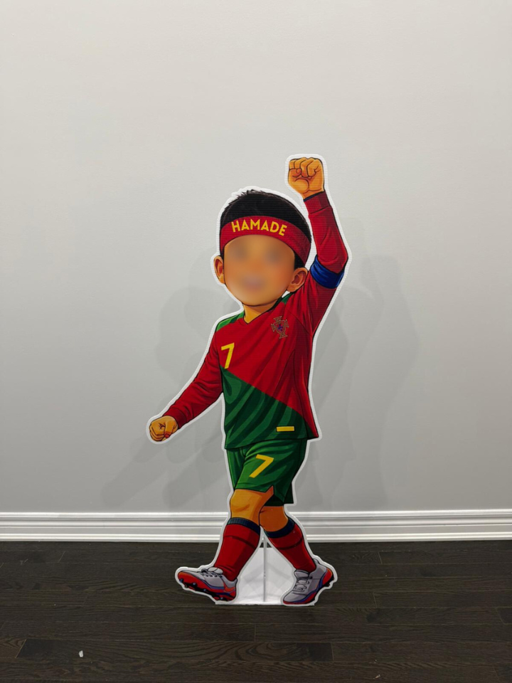 "SOCCER THEME C. RONALDO" Custom-made Cut-Out