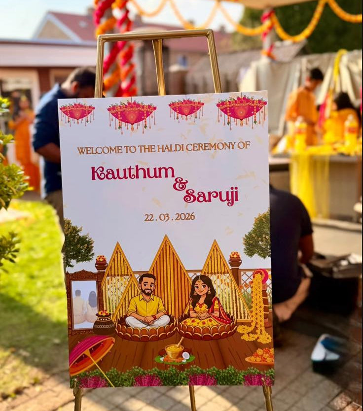 "HALDI PARTY" Signage