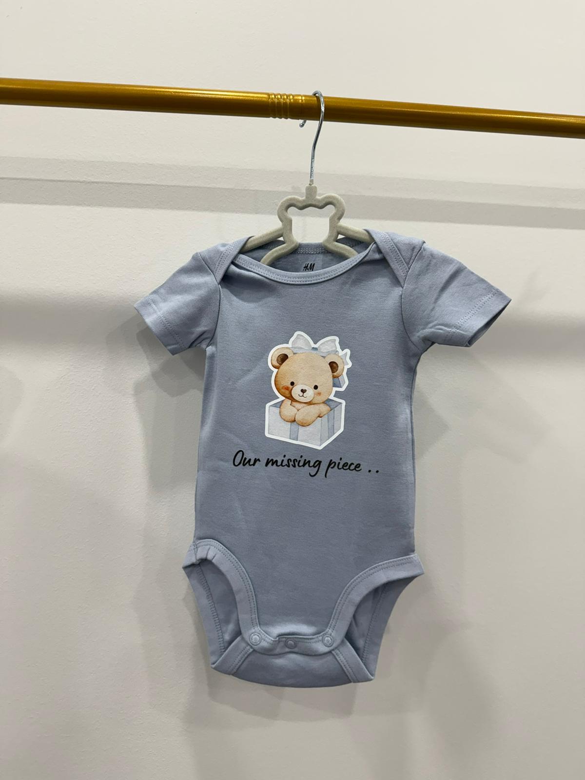 "OUR MISSING PIECE" Onesie
