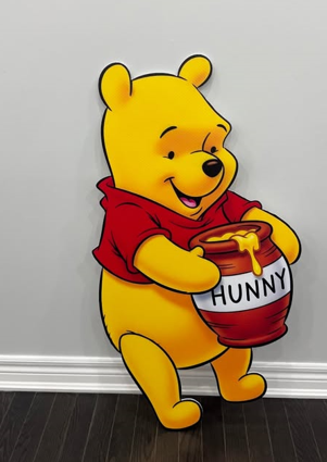 "WINNIE THE POOH HONEY" Cut-Out
