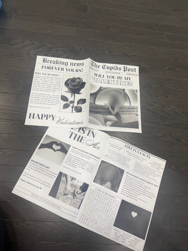 "VALENTINES PROPOSAL" The Cupids Post Newspaper