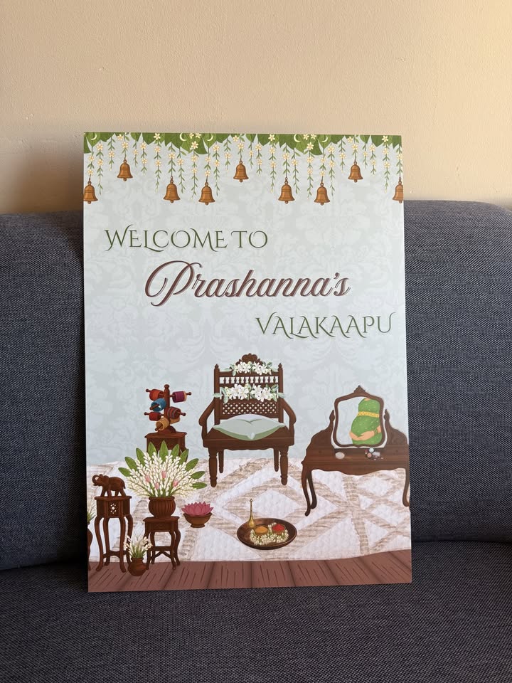 "AUSPICIOUS VALAIKAAPU" Signage