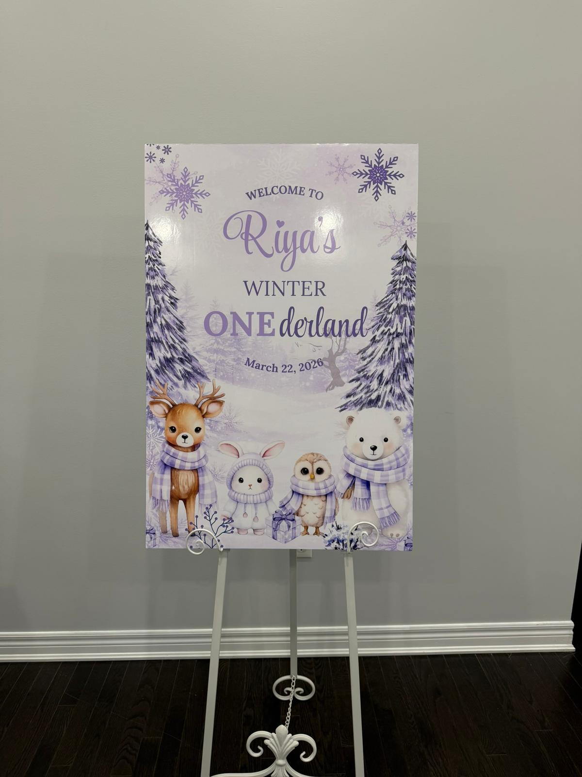 "WINTER ONE-DERLAND" Signage