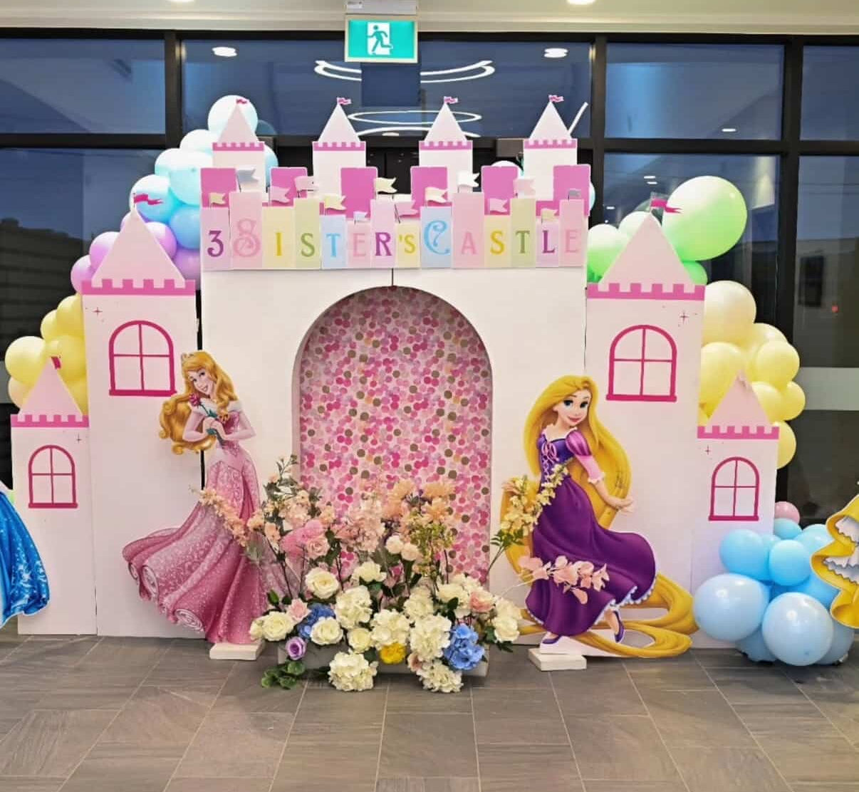 PRINCESS CASTLE COMPLETE DECOR SET UP
