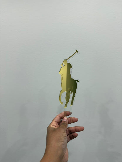 "RALPH LAUREN" Acrylic Caketopper