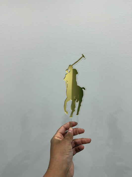 "RALPH LAUREN" Acrylic Caketopper