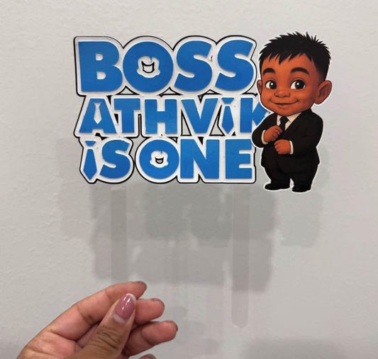 "BOSS BABY" Cardstock Caketopper