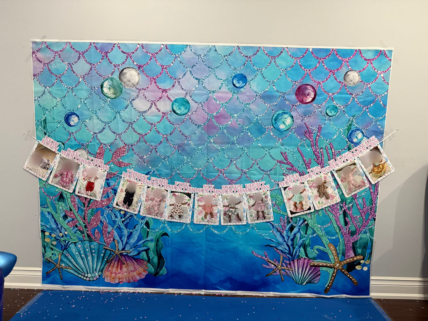 "FIRST YEAR MILESTONE" Garland in any theme or blank available!