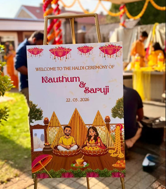 "HALDI PARTY" Signage