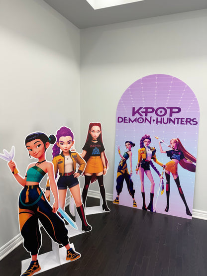 KPOP DEMON HUNTERS COMPLETE DECOR SET UP