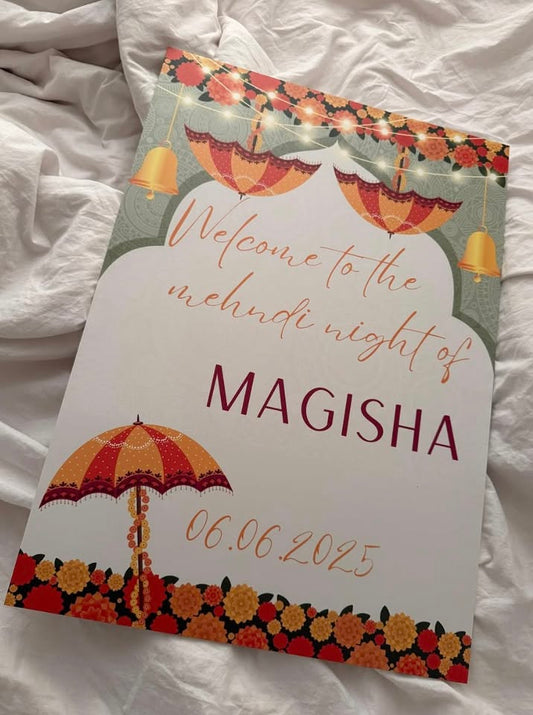 "ROYAL MEHENDI" Signage