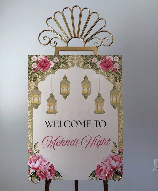 "MEHENDI GLOW" Signage