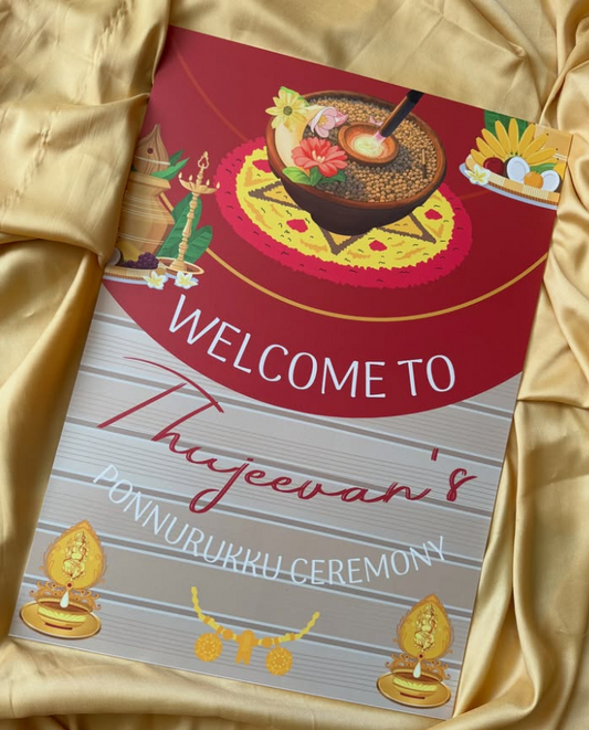 "AUSPICIOUS BEGINNINGS – PONNURUKKU" Signage