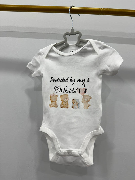 "PROTECTED BY MY AKKA'S" Onesie