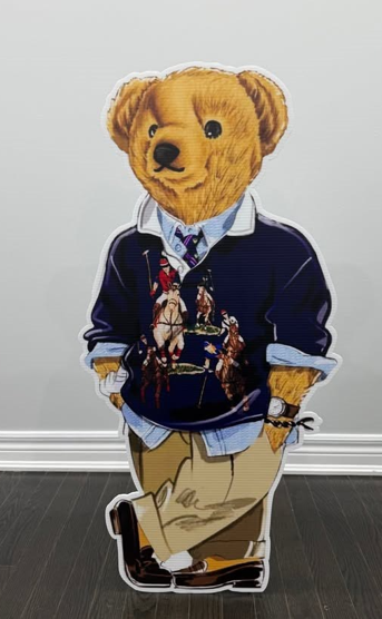 "RALPH LAUREN ICONIC BEAR" Cut-Out