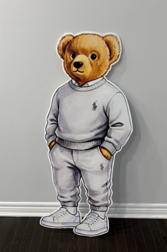 "RALPH LAUREN BEAR SWEATPANTS EDITION" Cut-Out