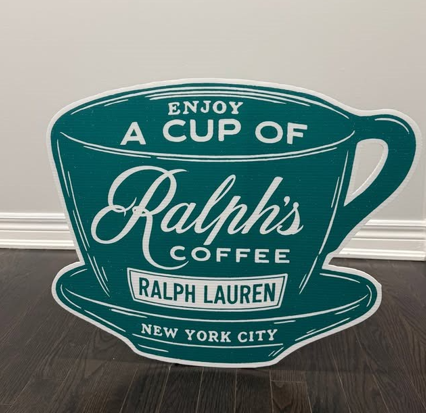 "RALPH LAUREN CAFE CUP" Cut-Out