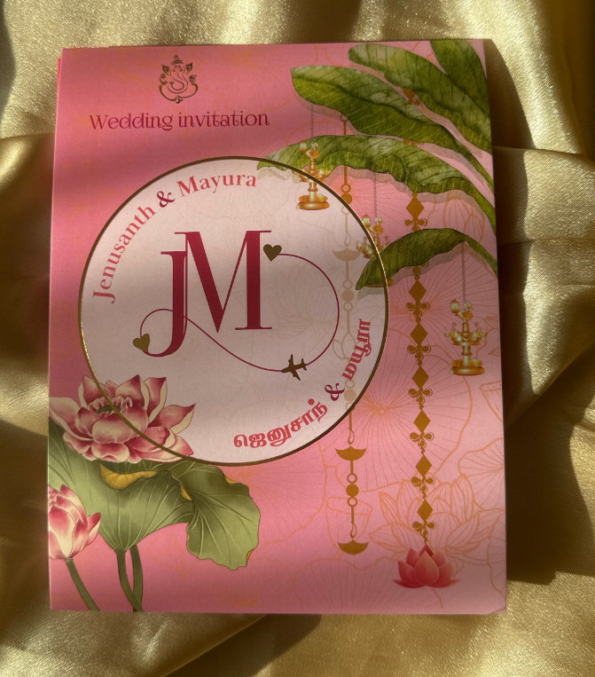 "LOTUS HARMONY" Wedding Invitation