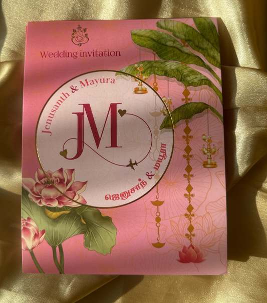 "LOTUS HARMONY" Wedding Invitation