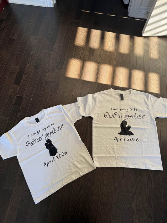 "SISTER ANNOUNCEMENT" T-shirt
