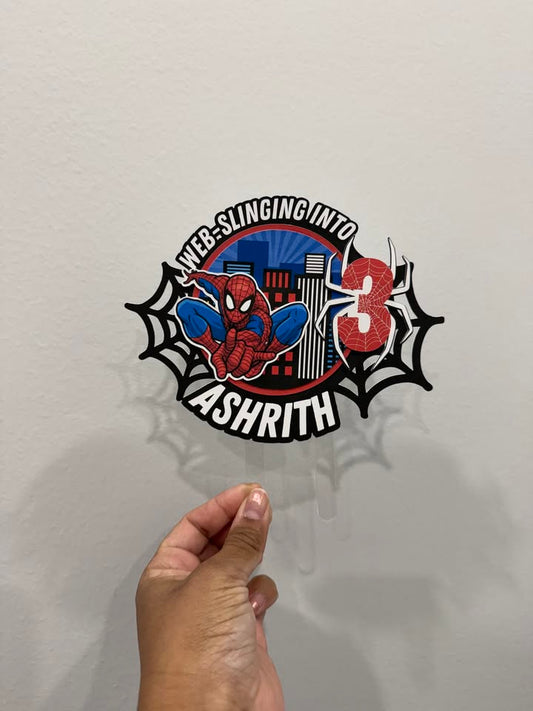 "SPIDERMAN" Cardstock Caketopper