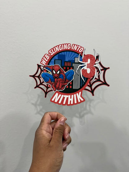 "SPIDERMAN" Cardstock Caketopper