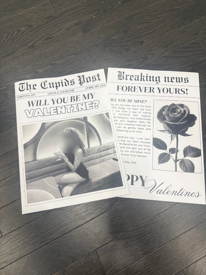 "VALENTINES PROPOSAL" The Cupids Post Newspaper