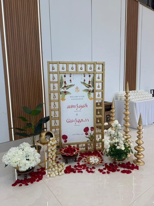 "HERITAGE ELEGANCE" Welcome sign set-up