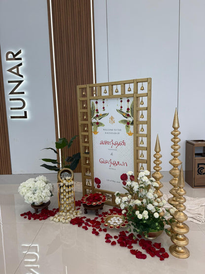 "HERITAGE ELEGANCE" Welcome sign set-up