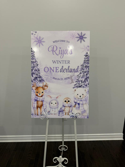 "WINTER ONE-DERLAND" Signage