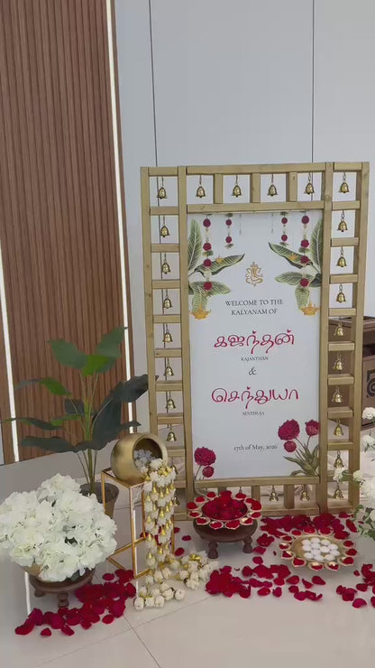 "HERITAGE ELEGANCE" Welcome sign set-up